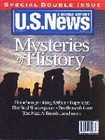 a cover of U.S.News and World Report with the headline Mysteries of History.